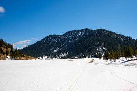 Majestic snowy landscape