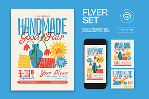 Handmade Goods Fair Flyer, a Flyer Template by graphicook