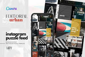 Urban INSTAGRAM PUZZLE Template