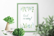 Watercolor green design, an Illustration by BrushArtDesigns (Thumbnail 5 of 5)