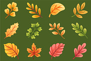 Watercolor Autumn Leaves Clipart, a Seasonal Illustration by Artchitype Studio (Thumbnail 2 of 3)