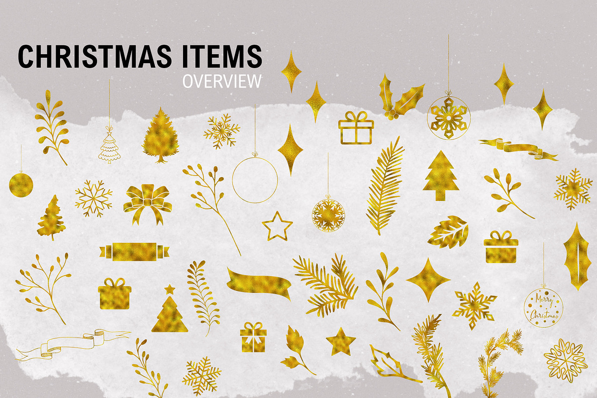 Gold Foil X-Mas Instagram Sticker, a Social Media Template by U + Me Studio (Photo 6 of 12)
