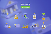 Finance 3D Icons, an Object 3D Model by Moonstd (Thumbnail 2 of 3)