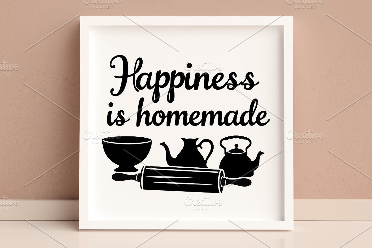 Happiness is Homemade SVG, an Illustration by Awieee1 (Photo 4 of 4)
