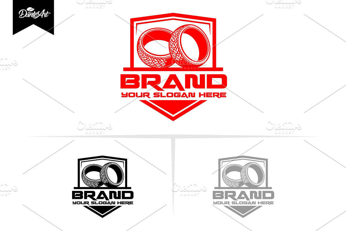 TIRE SHIELD LOGO, a Branding & Logo Template by Dante art12 (Photo 2 of 2)