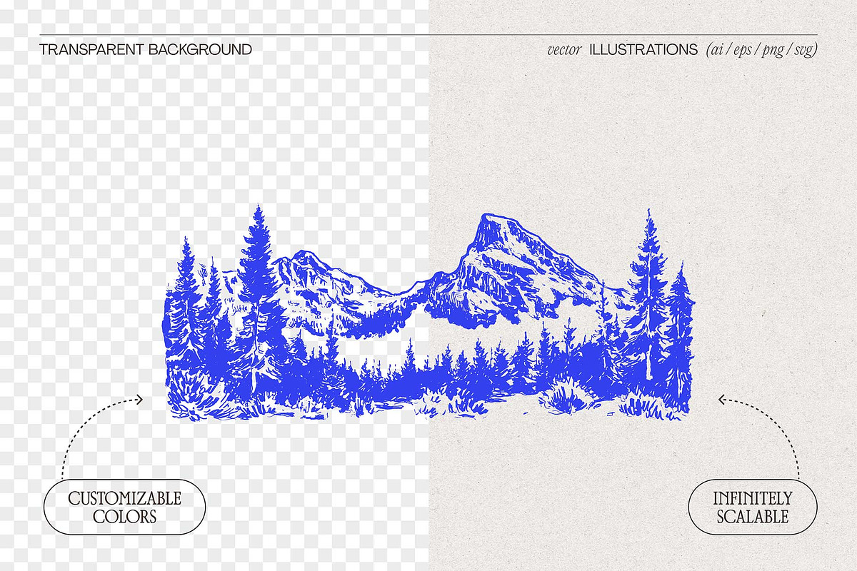 Mountain Landscape Illustrations, an Empty State Illustration by TheMountBirdStudio (Photo 2 of 15)