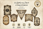 Apothecary Labels Ephemera Sheet, a Decorative Illustration by Print Haven Mochi Vintage (Thumbnail 3 of 4)