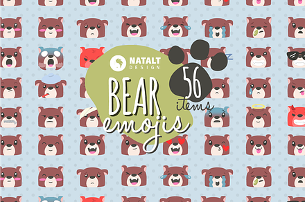 Bear Emojis, an Emoji Icon by NatBurger
