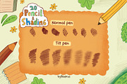 20 Procreate Pencil Shading Brushes, a Brush Add-On by badrusblue (Thumbnail 3 of 5)