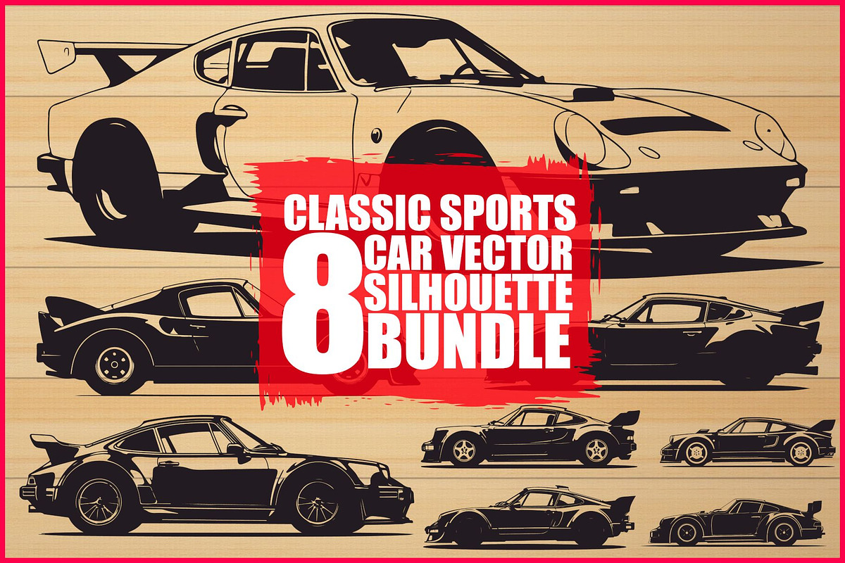 Sports Car Silhouette, an Illustration by balal (Photo 1 of 9)