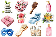 Spa Day Sublimation Clipart Bundle, an Illustration by Designworld (Thumbnail 2 of 6)