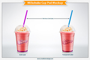 Milkshake Psd Mockup