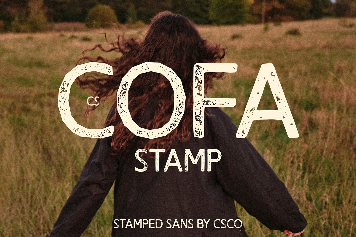CS Cofa Stamp, a Sans Serif Font by Craft Supply Co. (Photo 1 of 8)