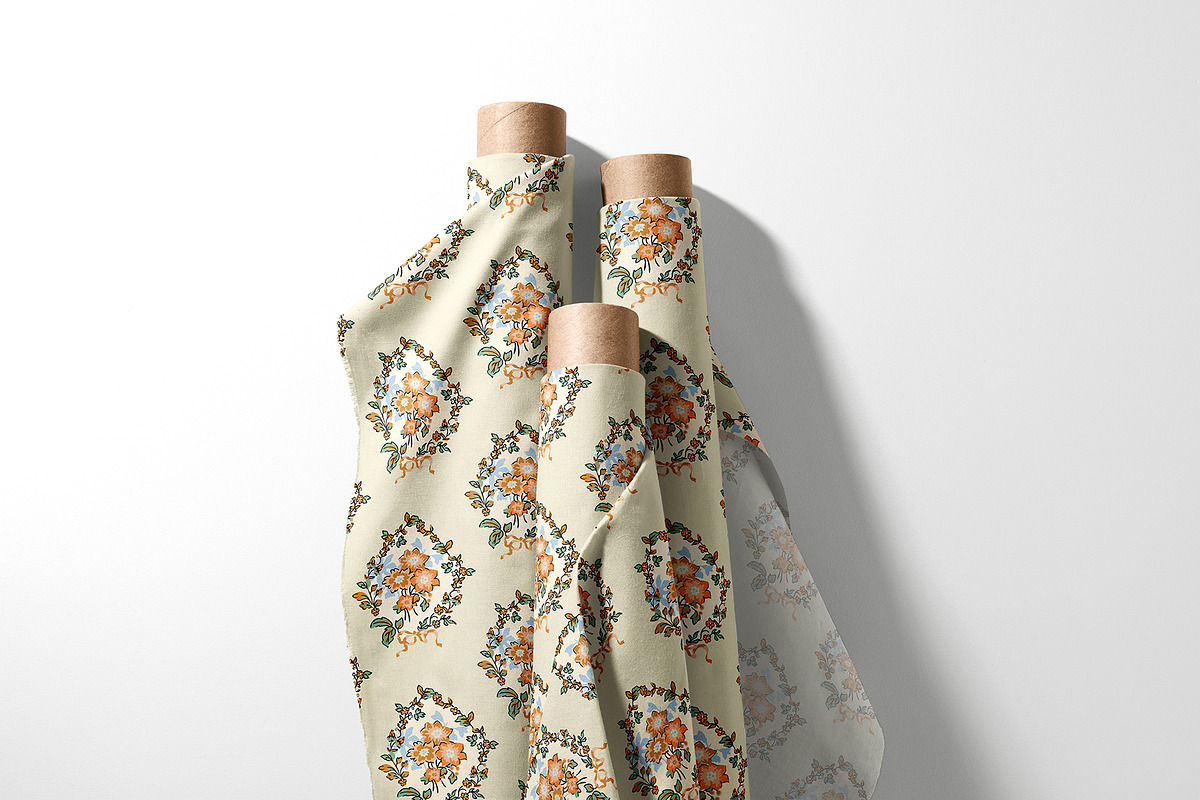 Floral Medallion Seamless Pattern, a Pattern Graphic by StudioGlouna (Photo 4 of 11)