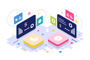 isometric business vector bundle, an Object Illustration by foxndeer (Thumbnail 2 of 4)
