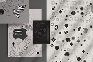 Abstract geometric elements, a Decorative Illustration by Merfin