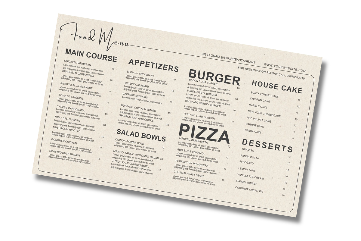 Food & Drink Menu Template, a Templates & Theme by iloveTemplate (Photo 7 of 7)