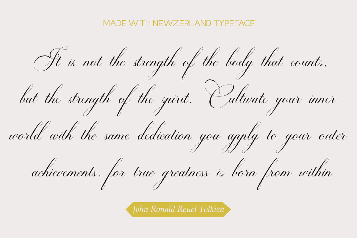 Newzerland Script, a Script Font by Romiecreative (Photo 11 of 12)