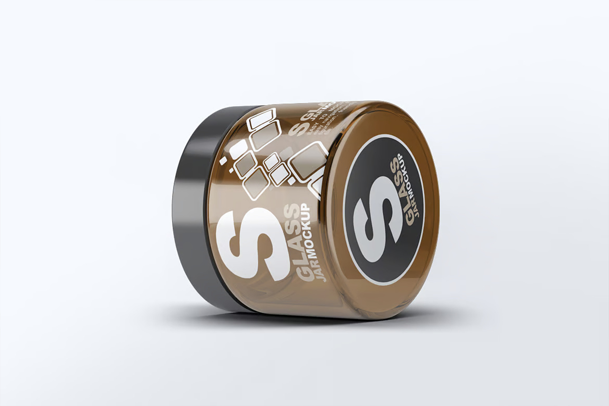 Cosmetics Glass Jar Mockup, a Packaging Mockup by Hubzway (Photo 4 of 7)