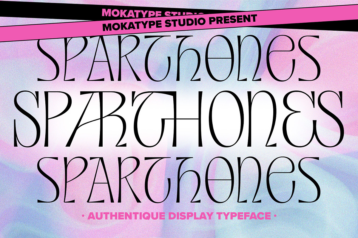 Sparthones - Authentic Display, a Font by Mokatype Studio (Photo 1 of 10)