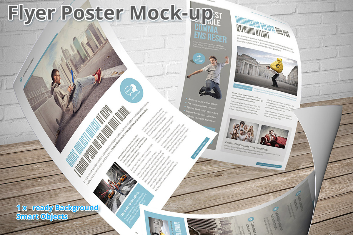Flyer Mocku-up ISO A4 4, a Print Template by MockUps Gallery (Photo 3 of 3)