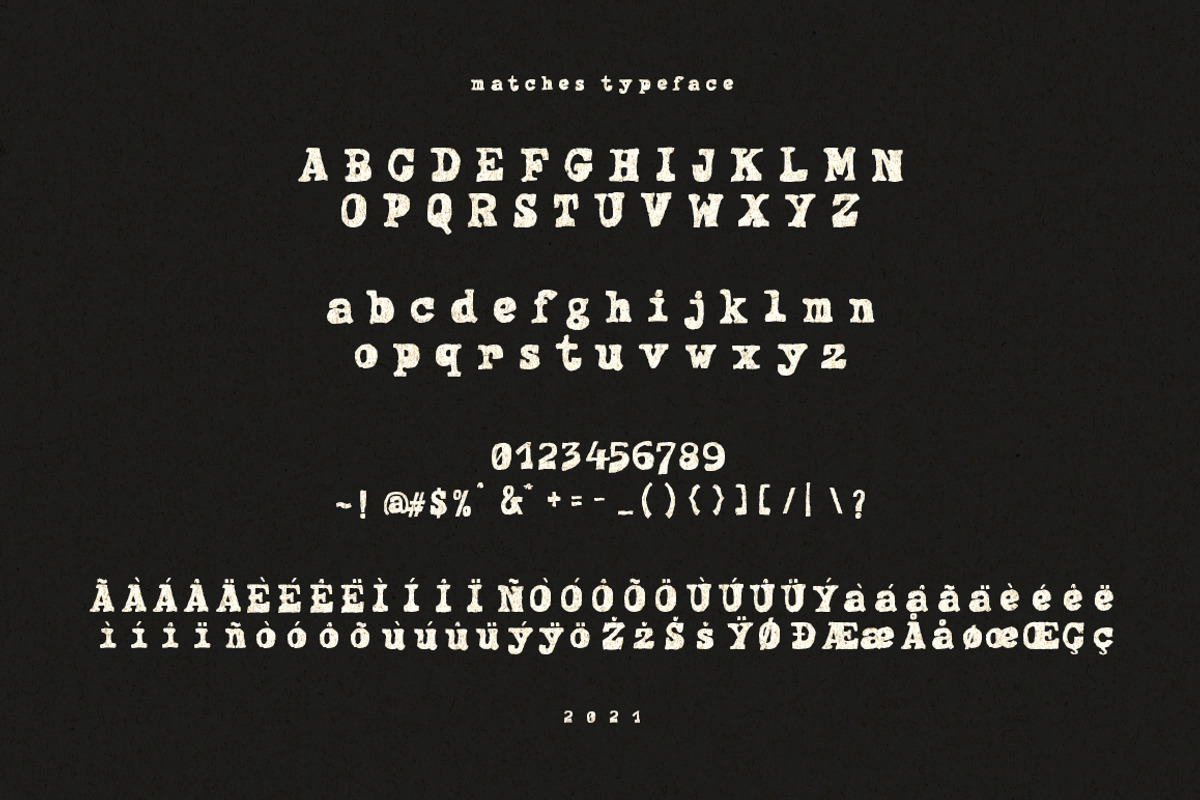 Matches Typeface, a Serif Font by giemons™ (Photo 5 of 6)