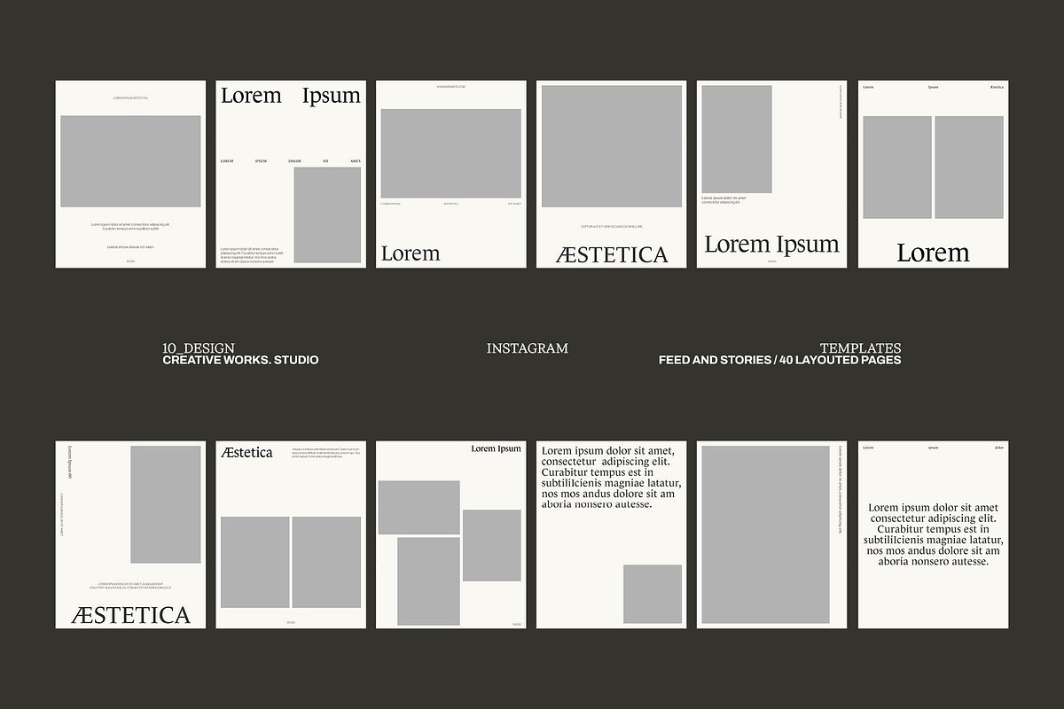 09 Design - Æstetica Instagram, a Social Media Template by CREATIVE WORKS. (Photo 3 of 5)