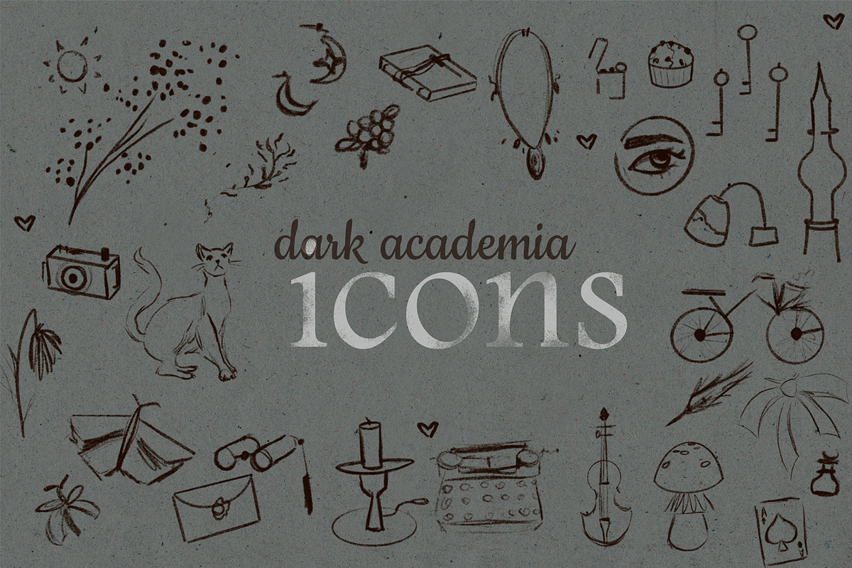Dark academia aesthetic icons 120+, an Icon by Yasyaal (Photo 1 of 6)