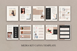 Media Kit Canva Template DAHLIA