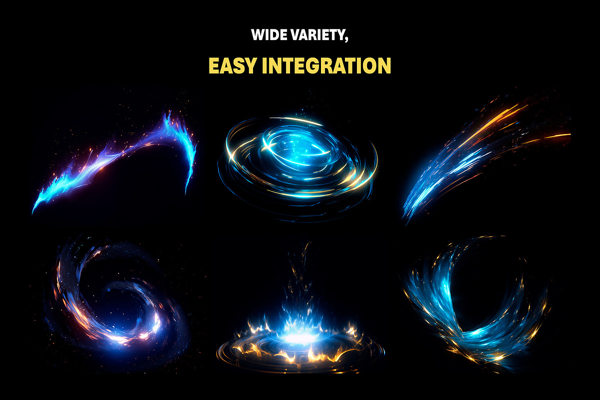 Magic Blue Golden Overlay Effects, an Object Graphic by Mikel Blazgad (Photo 3 of 11)