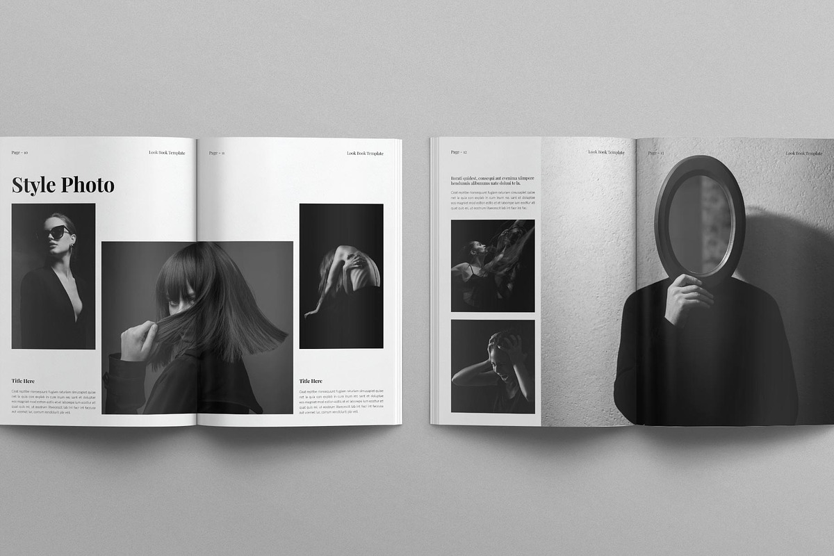 Look Book Template, a Magazine Template by E-Type (Photo 5 of 7)