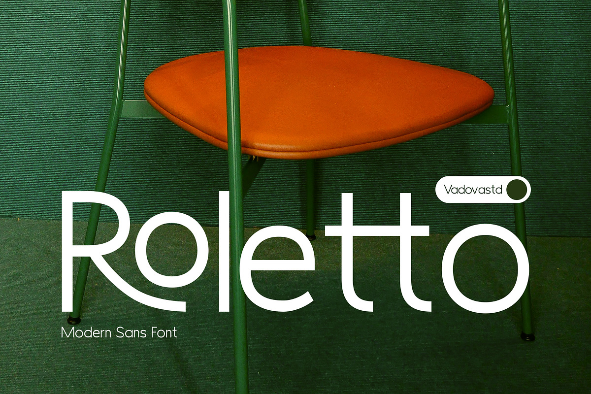Roletto Modern Sans Serif Font, a Sans Serif Font by Vadovastd (Photo 1 of 7)