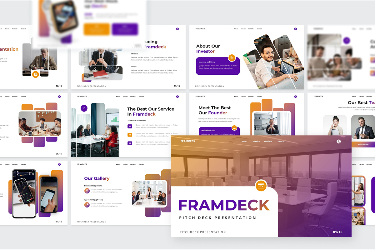 Framdeck -  Pitch Deck Keynote, a Presentation Template by SquidPixey (Photo 4 of 6)