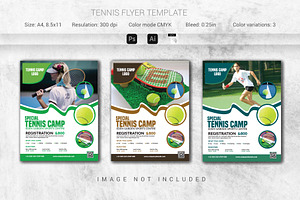 Tennis Camp Flyer Template