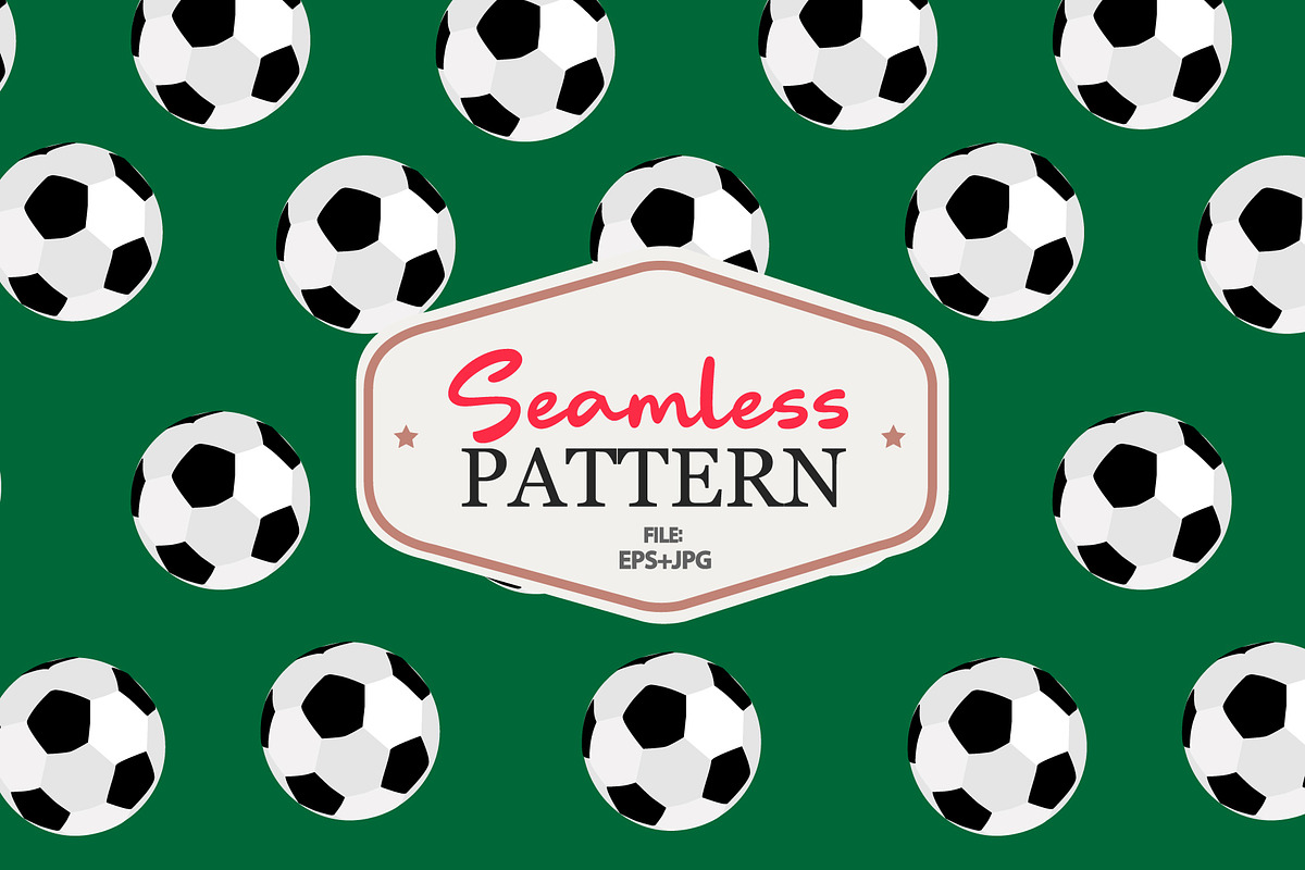 Pattern football soccer ball, a Pattern Graphic by Viktorijareut (Photo 1 of 2)