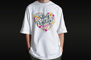 Stay Positive T-Shirt Design, an Object Illustration by Ahluva Studio (Thumbnail 5 of 6)