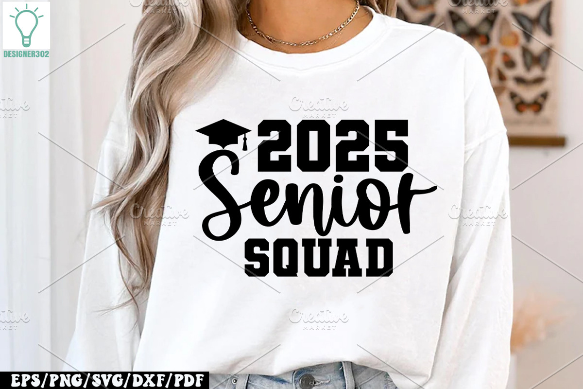 Graduation 2025 SVG Bundle,Senior 25, a Graphic by Designer302 (Photo 5 of 11)