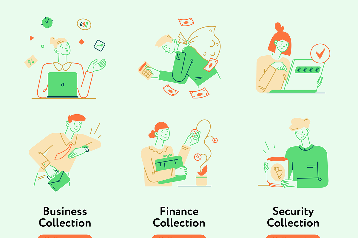 Xelery Illustrations Collection, a Finance Illustration by Welovegraphics (Photo 3 of 10)