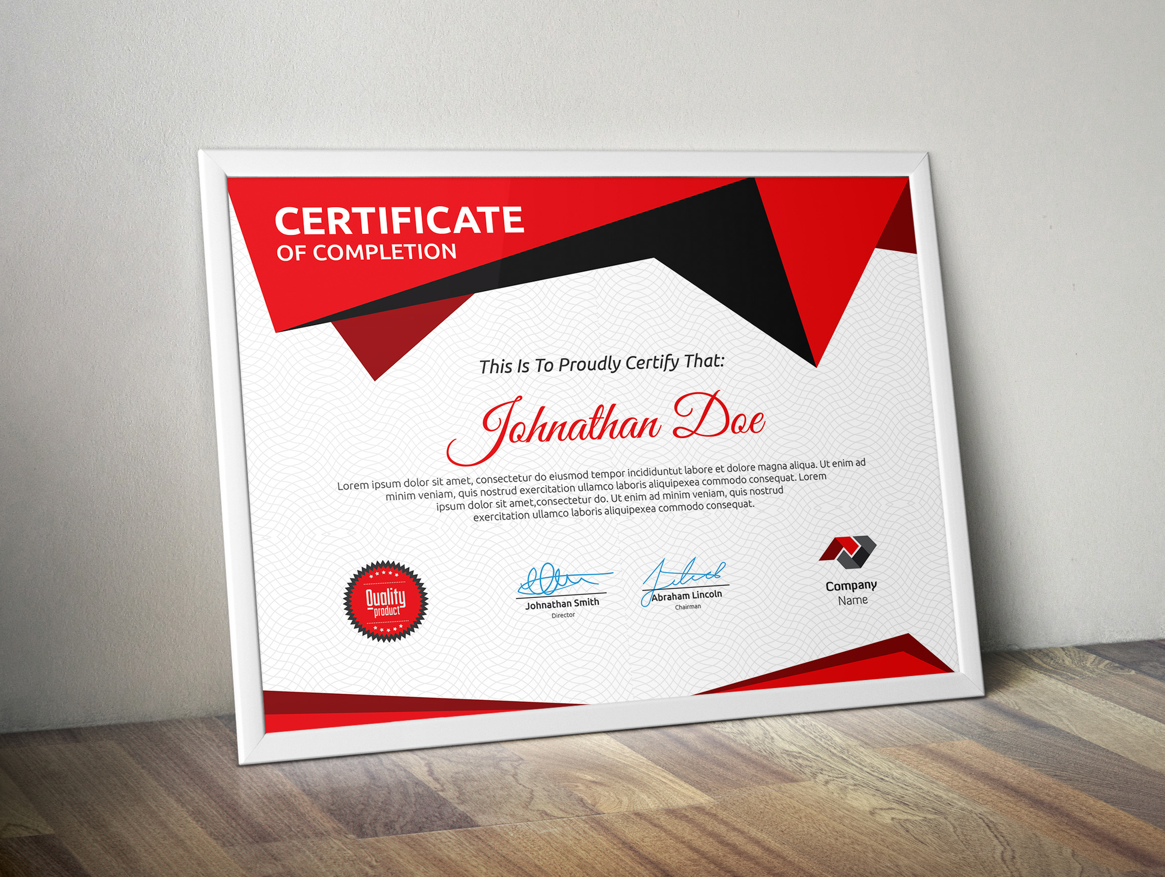 Certificate, a Stationery Template by Curve Design