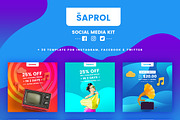 Saprol Social Media Kit, a Social Media Template by CaDesign (Thumbnail 6 of 6)
