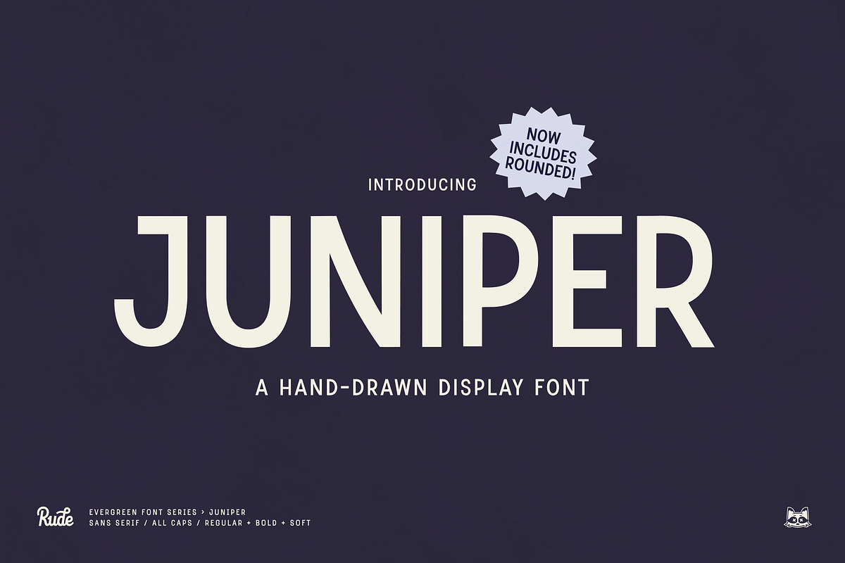 Juniper Display Font, a Sans Serif Font by bryrude (Photo 1 of 4)