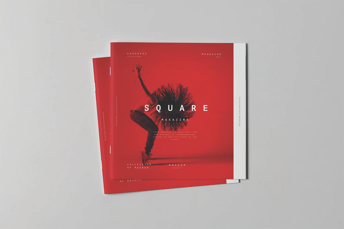 Minimalist Square Brochure Mockup, an Advertising Mockup by DesignRushMarket (Photo 3 of 11)