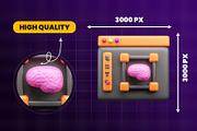Design 3d Icon Pack, an Object 3D Model by Ui Stock (Thumbnail 5 of 6)