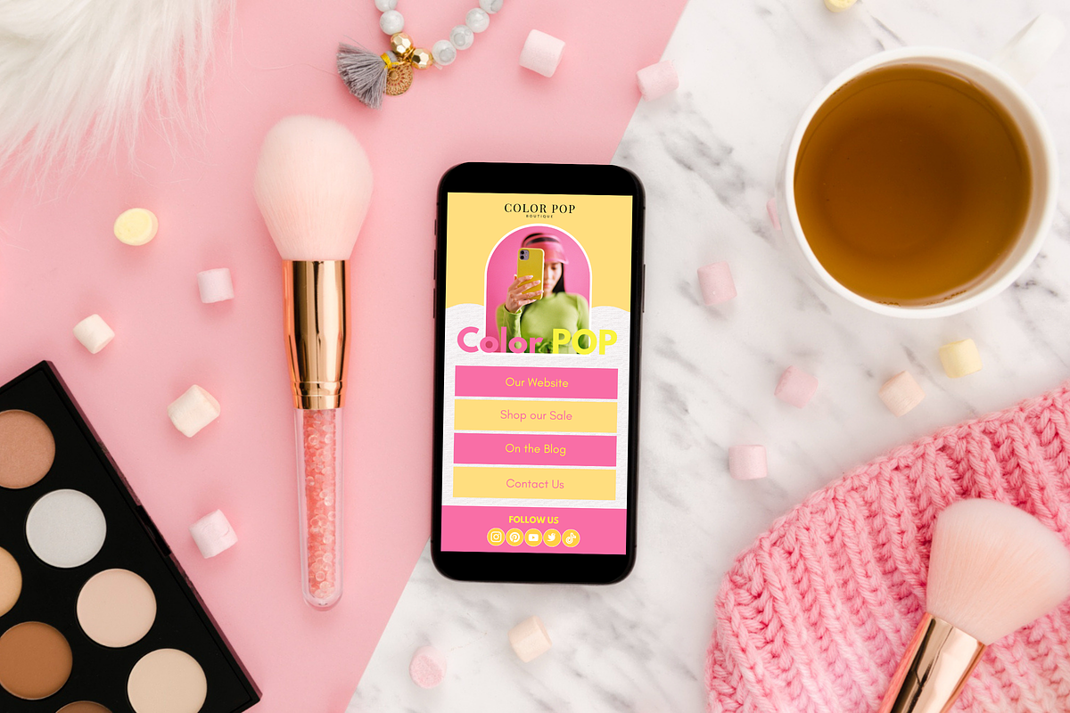 Colorful Link in Bio, a Landing Page Template by SunshineStudioBoutique (Photo 8 of 9)