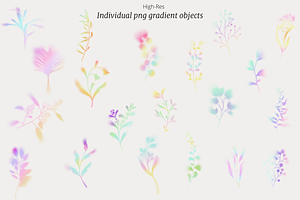 Grainy Floral Gradient Backgrounds