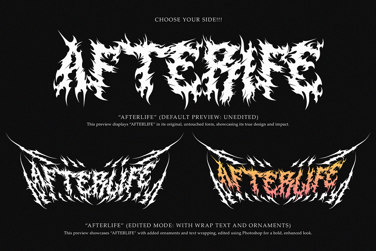 Mortal Reign | Dragonic Black Metal, a Blackletter Font by Ardana Creative (Photo 8 of 11)