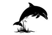 dolphin jumping silhouettes, an Illustration by Amazin_art (Thumbnail 31 of 31)