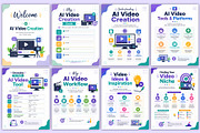AI Video Creation for Beginners, a Stationery Template by Mustafiz (Thumbnail 2 of 5)