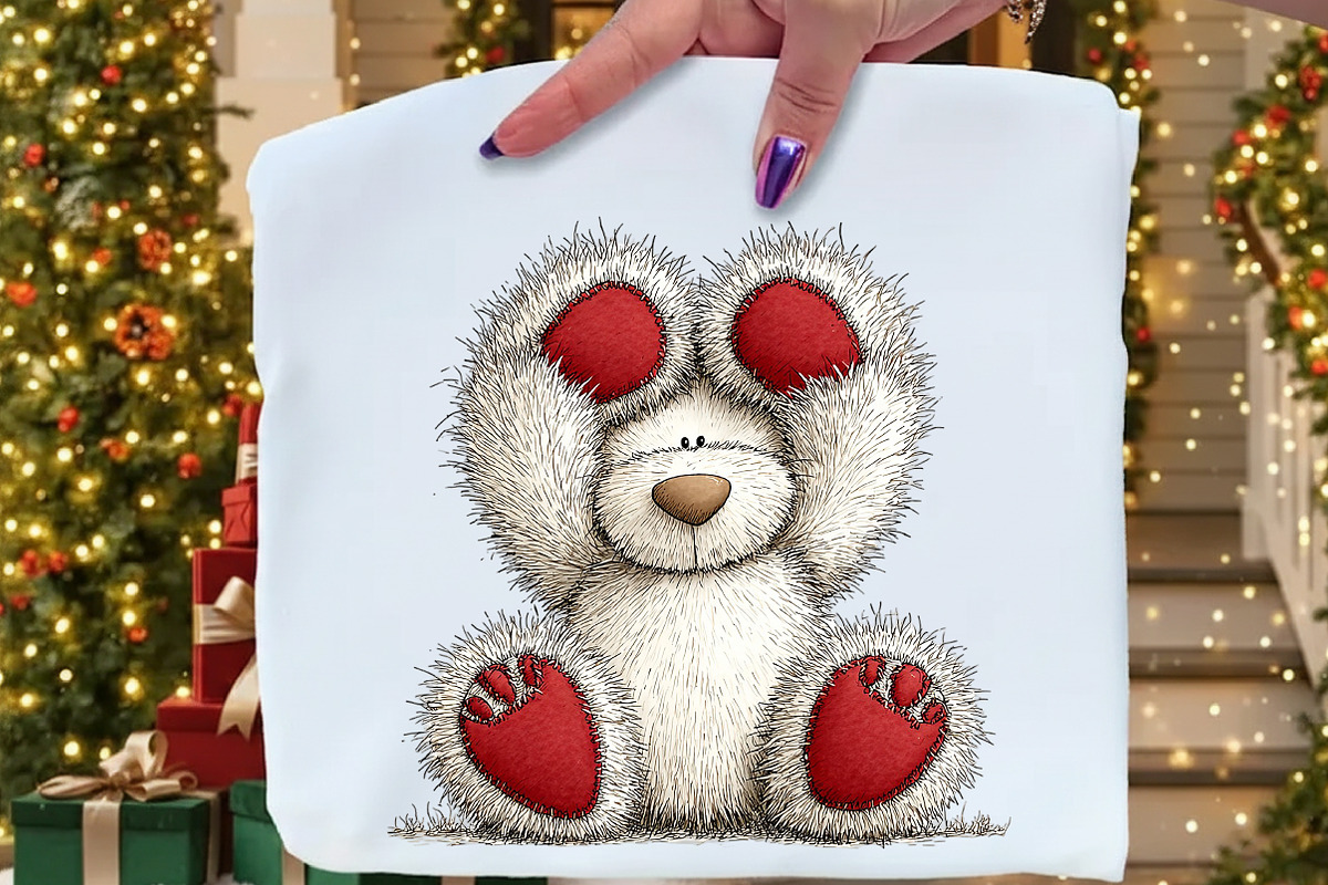 Valentines Teddy Bear Clipart, an Illustration by Craft Nest (Photo 5 of 11)
