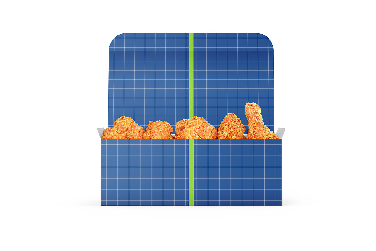 Chicken Box Mockup, a Packaging Mockup by VadimPetrov (Photo 3 of 5)